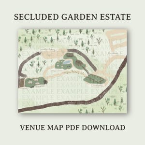 Plattegrond locatie afgelegen tuinlandgoed