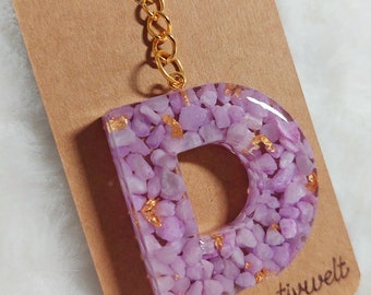 Personalisierte Buchstaben Schlüsselanhänger Epoxidharz l Resin l Geschenkidee l Geburtstag l beste Freundin l Weihnachten