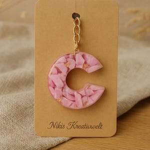 Schlüsselanhänger Epoxidharz l Resin l Geschenkidee l Geburtstag l beste Freundin l Weihnachten | Buchstaben | Personalisiert