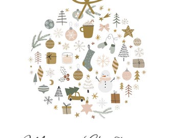 Smart Holiday Cards; Custom Personalized Holiday Cards With Video Capabilities, NFC Card,