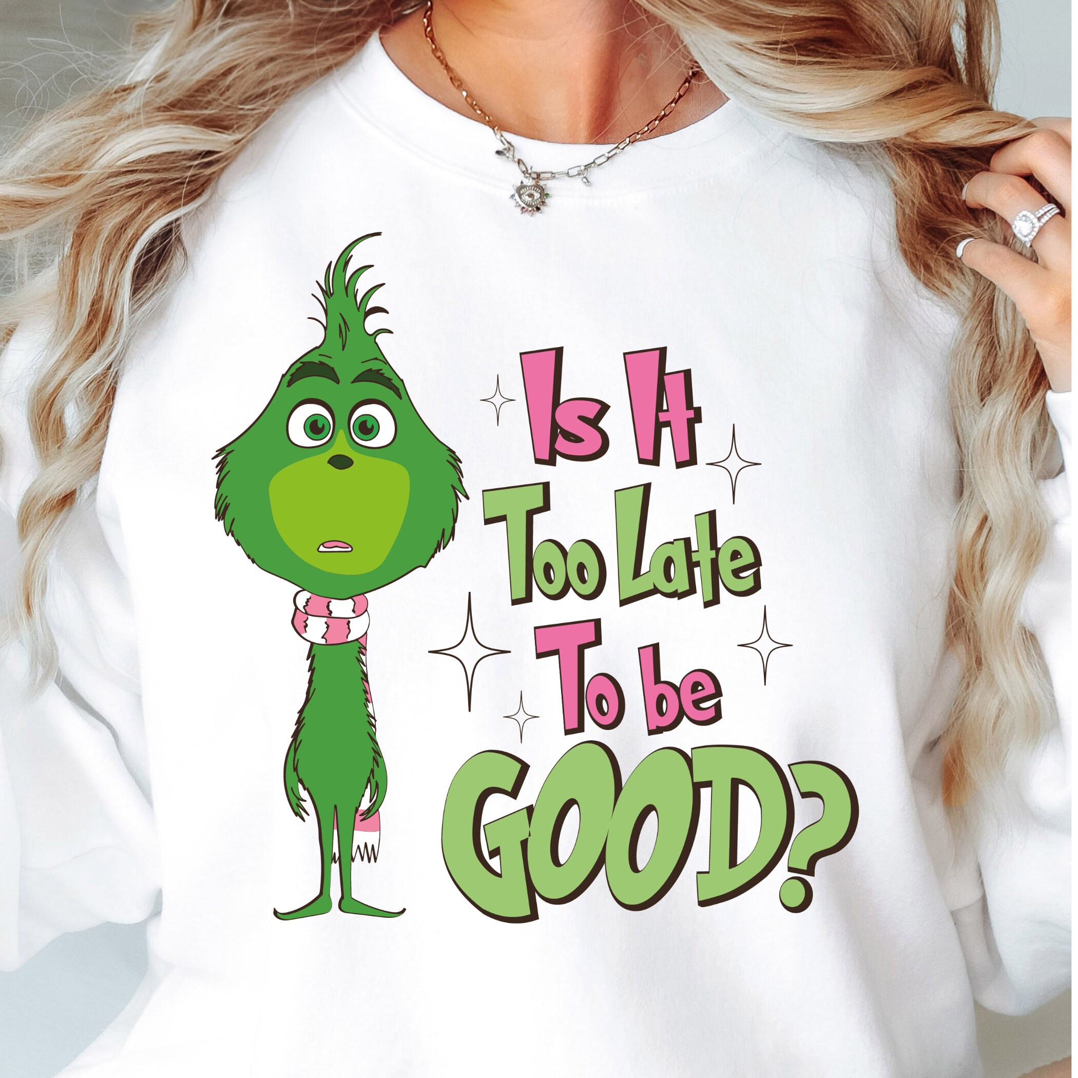 Is It Too Late to Be Good Grinch Png, Baby Grinch Png, Grinch Png