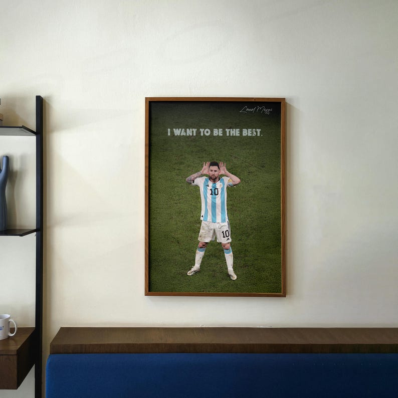 Lionel Messi Quote Poster: Motivational Soccer Art (digital Download ...
