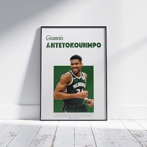 Giannis Antetokounmpo Poster | Motivational Basketball Quote Print | Antetokounmpo Wall Art | Home Gym Decor | Digital Download