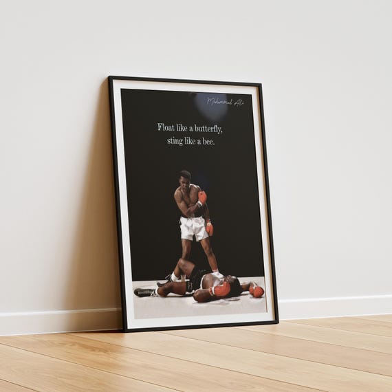Muhammad Ali Boxing Poster: Inspirational Sports Quote (Digital Download)