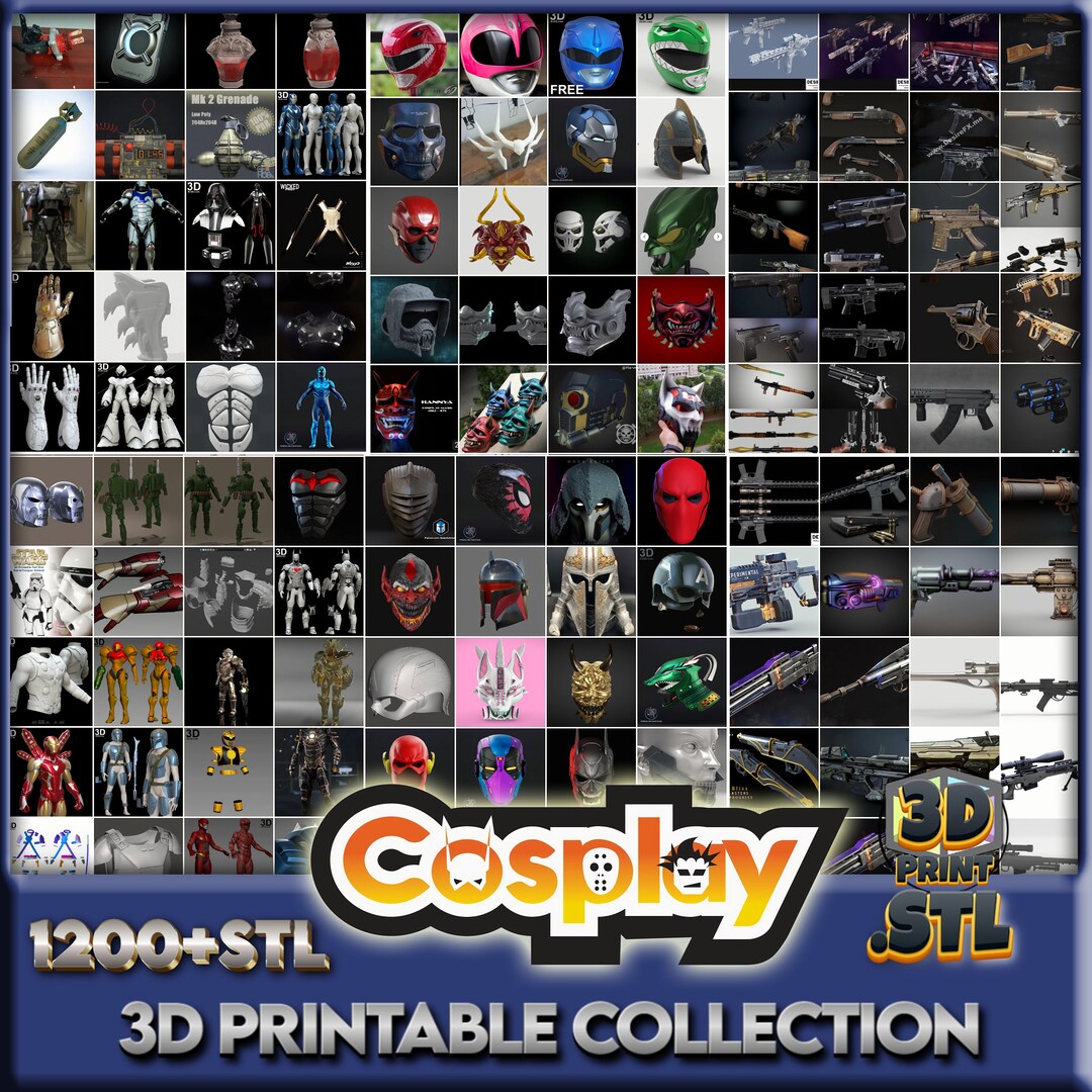 PACK 1200files /cosplay Collection/ Stl File / Download via Telegram ...
