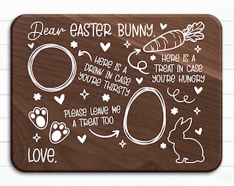 Easter Tray Svg, Easter Svg, Bunny Tray Svg, Easter Plate Svg, Carrot Plate Svg, Dear Easter Cookie Tray, Laser File, Dxf, Instant Download