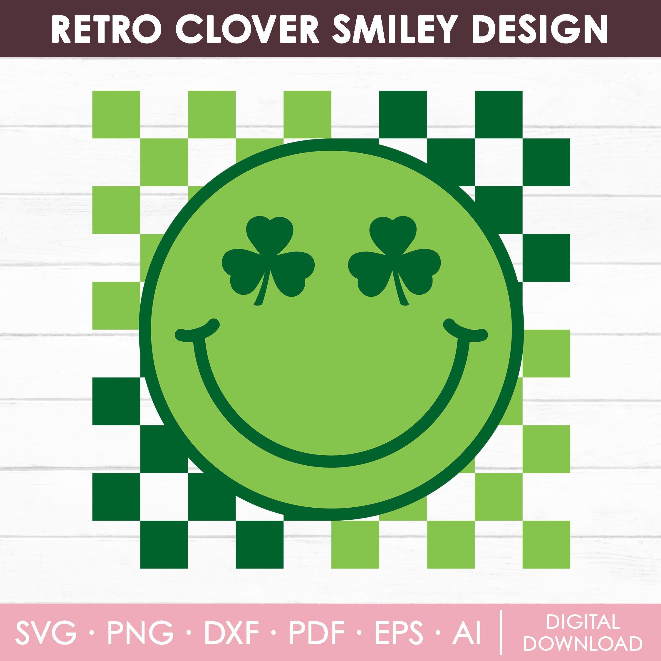 4 Leaf Clover Smiley - Etsy