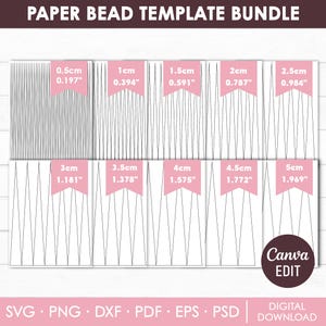 Papier Perle Vorlage, Papier Perle Streifen Vorlage, Papier Perlen leere Vorlage, Overlay, Tropfen Perlen, bedruckbar, Canva, Instant Download