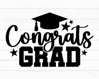 Congrats Grad Svg, Graduation Svg, Proud Grad Svg, Graduation Quote Svg, Senior, Graduation Cap Svg, Graduation Shirt Svg, Instant Download