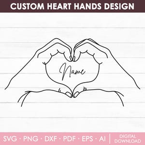 Herz Hände svg, Benutzerdefinierte Herzhände, Liebeshände svg, Herzzeichen svg, Herzform Hände svg, Valentinstag, Cricut, Png, Instant Download
