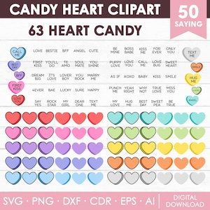 Coração de Doce Svg, Coração de Doce Png, Corações de Doce Svg, Clipart de Coração de Doce, Coração Svg, Misture e Combine svg, Corações de Dia dos Namorados Svg, Corações Personalizados