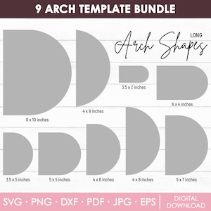 Long Arch Svg Bundle, Arch Wedding Invitation Template, Boho Chiara Arch Svg, Arch Sign Svg, Arch Shape Svg, Arch Invite, Instant Download