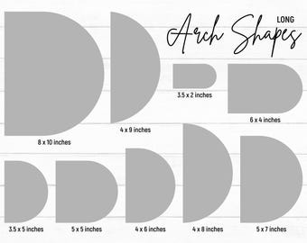Langes Bogen-Svg-Bundle, Bogen-Hochzeits-Einladungsvorlage, Boho Chiara Bogen Svg, Bogen-Zeichen Svg, Bogenform Svg, Bogen einladen, Sofort-Download