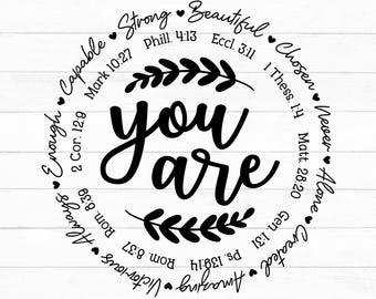 You Are Inspiration Svg, Bible Verse Svg, Christian Inspiration Svg, Cricut, Silhouette, Cut Files, Sublimation Design, Instant Download