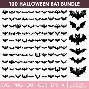 Bat Svg Bundle, Halloween Bat Svg, Halloween Bat, Night Bat Svg, Halloween Svg, Bat Clipart, Vampire Bat Svg, Cut Files, Instant Download