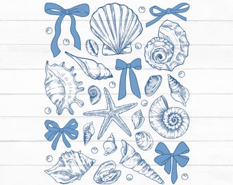 Kokette Muschel Schmuck, Strand Schmuck, Küsten Schmuck, Retro Sommer, Sommer Vibes, Sommer Kokette, Vintage Sommer, Mädchen Reise Png, Instant Download