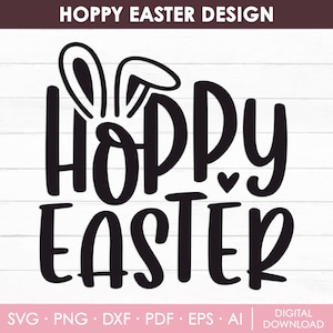 Svg de Pâques houblonné, Svg de Pâques, Svg de Pâques, Svg de lapin de Pâques, Svg d'oreilles de lapin, Svg de chemise de Pâques, designs de sublimation, téléchargement immédiat