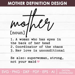 Mère définition Svg, Svg mère, maman chemise Svg, fête des mères Svg, citation maman, maman mots Svg, mère nom Svg, maman Svg, téléchargement immédiat