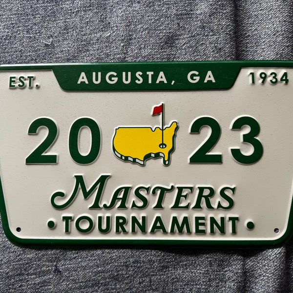 2023 Augusta Golf Masters Tin Sign