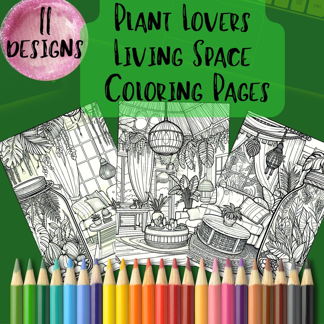 Plant Lovers Printable Coloring Pages Collection of 11 Botanical Theme