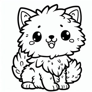 Furry Friends: Adorable Animal Coloring Book 20 Charming Pages, Cute ...