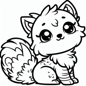 Furry Friends: Adorable Animal Coloring Book 20 Charming Pages, Cute ...