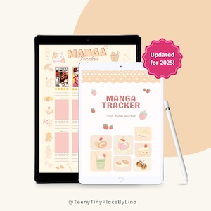 Digital Manga Tracker & Review Journal | Goodnotes + iPad | Otaku Manga Planner | Anime Series Log | Instant Download PDF