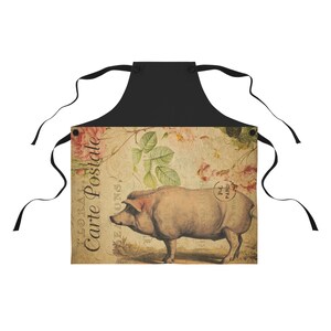 de ferme en noir : carte postale florale vintage de | Pour les cuisiniers, les boulangers, les chefs cuisiniers et les agriculteurs | Style ferme | Cadeau pour femme et fille