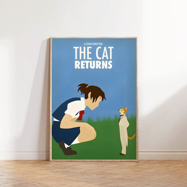 The Cat Returns Poster, Studio Ghibli Print, the Cat Returns Digital ...