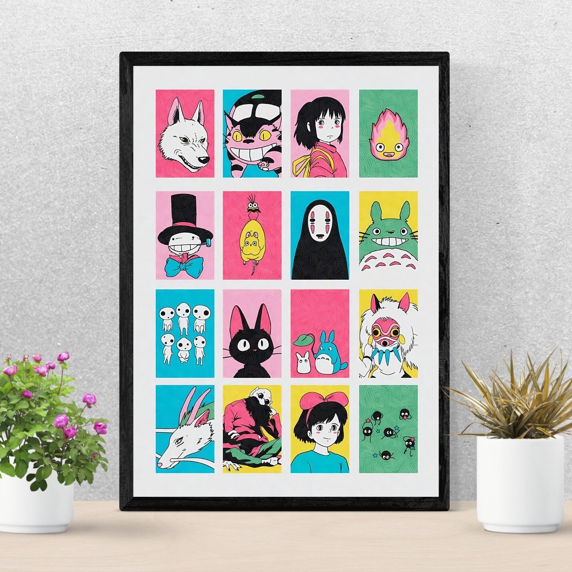 Studio Ghibli Poster, Studio Ghibli Print, Totoro Poster, Spirited Away