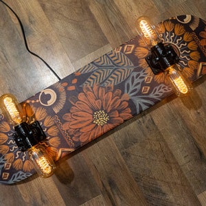 Lampada da skateboard con lampadine Edison dimmerabili