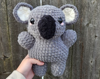Kevin The Koala Wzór szydełkowy, Samouczek szydełkowania, Wzór szydełkowy w formacie PDF, Wzór szydełkowy Koala, Pluszowy Koala