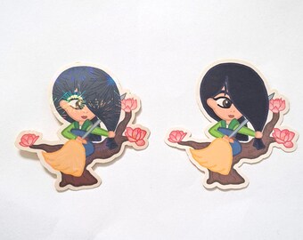 Prinzessin auf einem Zweig Sticker