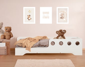 Lit d'enfant en bois : choisissez parmi différentes tailles et couleurs pour créer le décor parfait pour la chambre de votre tout-petit ! TILA5