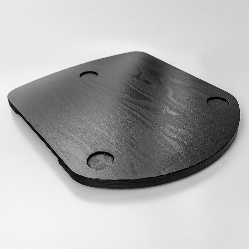 Planche coulissante pour Thermomix, noir, dessous de verre antidérapant pour TM5 et TM6, accessoires de cuisine massifs en bois massif. image 1