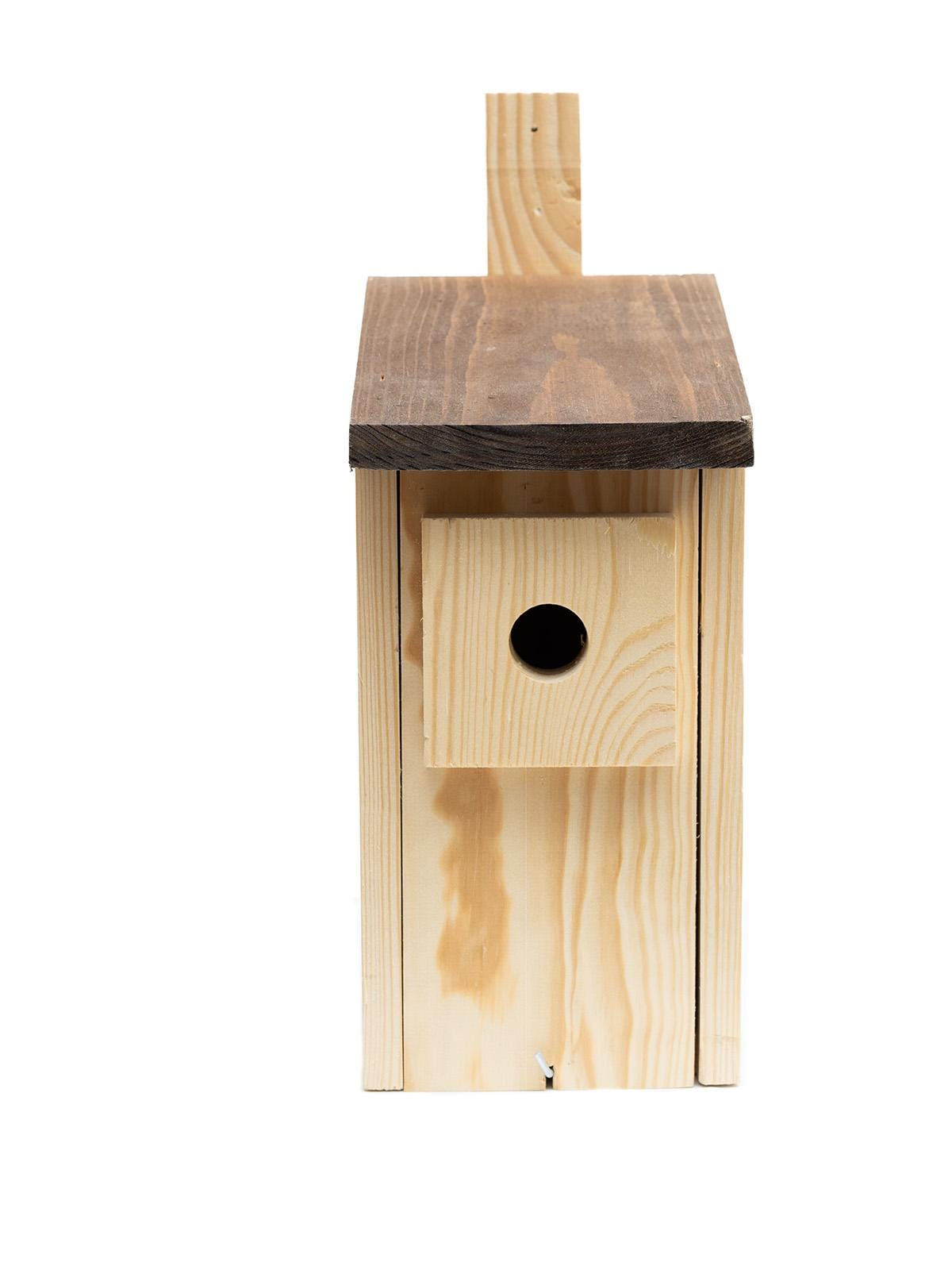 Bird Nesting Box Type A1 Burnt Wood Blue Tit, Coal Tit, Marsh Tit