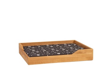 Hölzernes Hunde- oder Katzenbett aus Eichenholz, handgefertigtes Bett für Ihr Haustier Luxuskomfort und Eleganz für Ihr Haustier