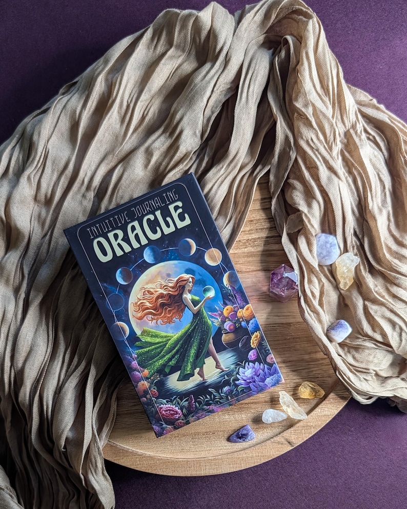 Intuitive Journaling Oracle Cards | 52 Self-Discovery Prompts image 1
