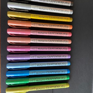 Metallic markeerstift | Knutselbenodigdheden | Luxe kaarten schrijven | Wenskaart schrijven