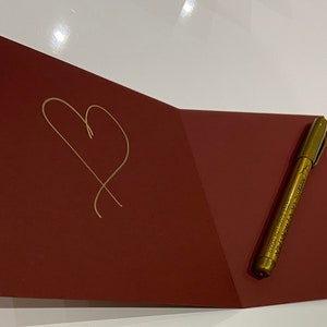 Goldfarbener Filzstift | Silberfarbener Filzstift | Bronze-Marker | Luxus-Kartenschreiben | Grußkarte schreiben