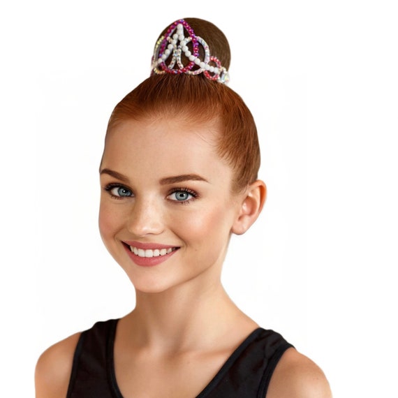 Ariel Crystal Bun Crown | Competition Hair Accessory for  display picture 3
