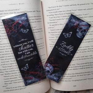 Zaddy Design 2pk Zaddy Issues Haunting Adeline Dark Romance Digital Bookmark ...