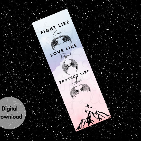 ACOTAR Bat Boys Pink Digital Bookmark