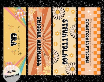 Smutty Retro Dark Romance Trigger Warnings Smut Era STFU Digital Bookmark Bundle