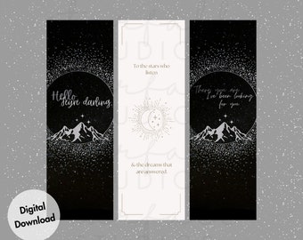 3pk ACOTAR/ACOMAF A Court of Mist and Fury Digital Download Bookmark Set