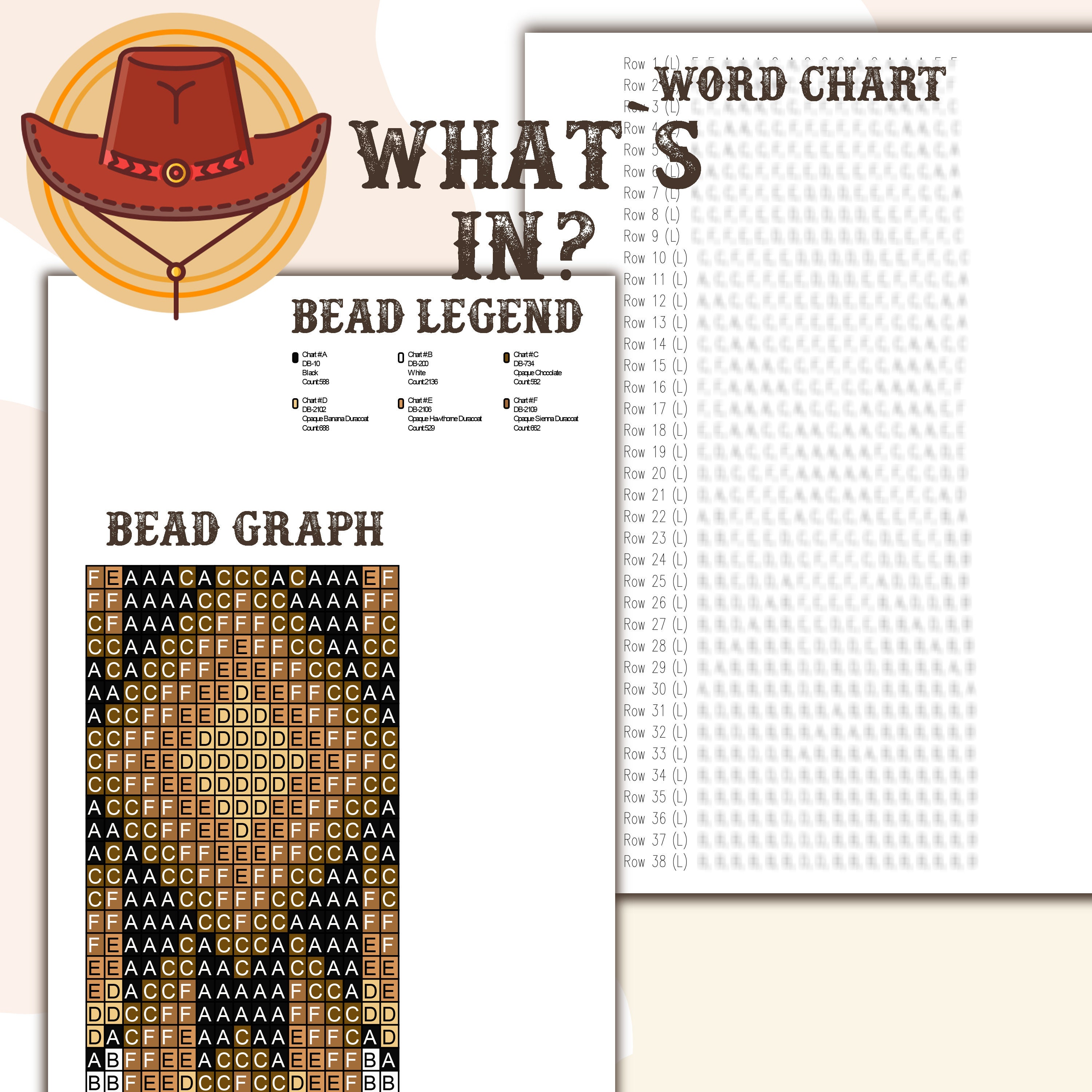 Bear and Paw Hat Band Pattern - Hat Band Native Bead Loom Pattern - PDF ...