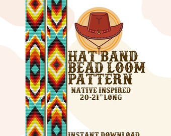 Straße Hutband Muster - Hutband Muster Native Bead Loom - PDF Sofort-Download - basierend auf Miyuki-Rocailles 11/0