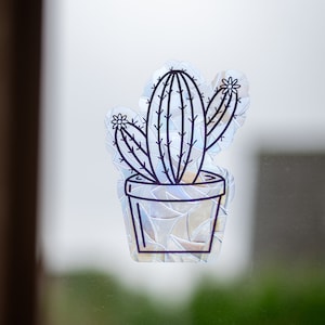 Kaktus fensterbild - Etsy.de