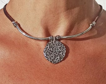 Boho Necklace for Women, Statement Necklace, Woman Necklace Boho, Bohemian Necklace, Silver Necklace, Silver Pendant Necklace, Boho Jewelry