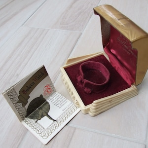 Vintage 1950'S Retro Bulova Watch Box And Papers